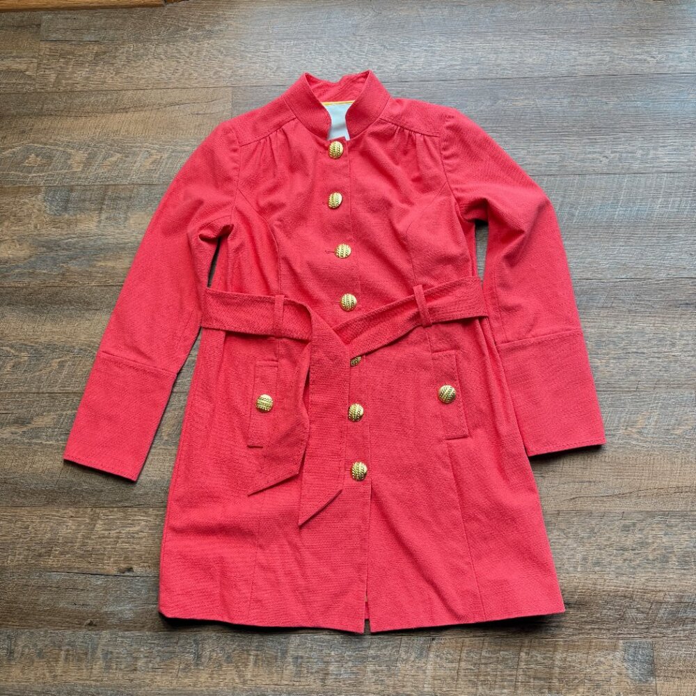 Women's Anthropologie | Beth Bowley Coat Sz 8 Coral